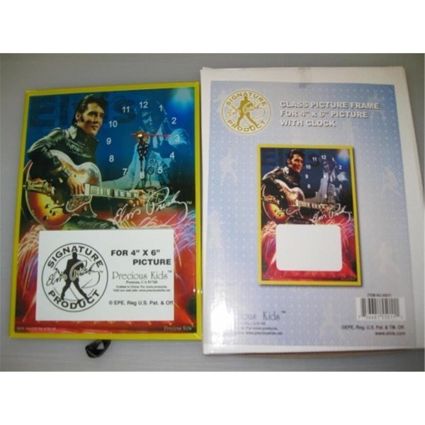 Elvis-Glass Photo Frame With Clock, Precious Kids, Mfr#: PR394807